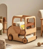Wooden Toy Storage Cart – Mobile Organizer for Books and Toys