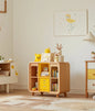 Yellow Bear Kids Storage Cabinet – Modern Cartoon Organizer
