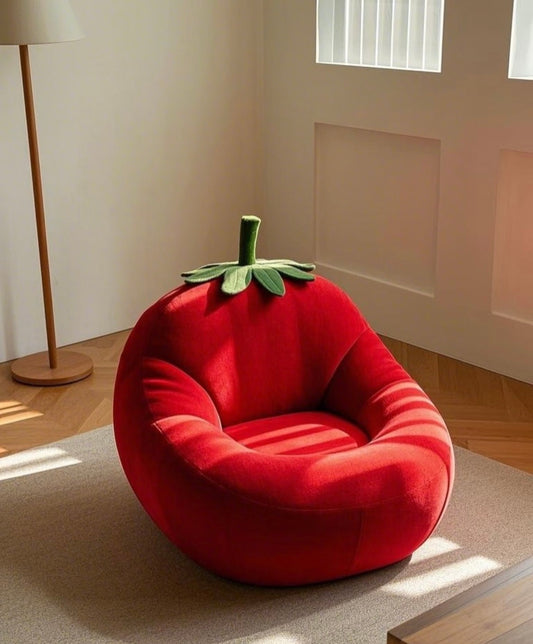 Tomato Shaped Kids Bean Bag Chair – Fun Plush Seat