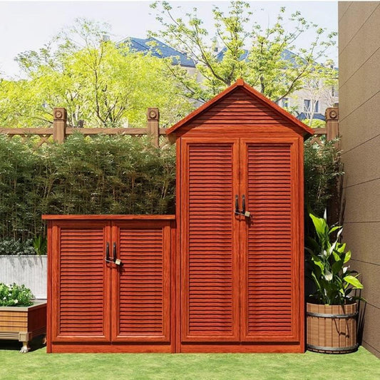 Rustic Wooden Utility Shed