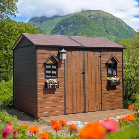 Charming Cottage-Style Garden Shed